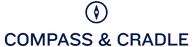 Logo of Compass & Cradle with a compass symbol on a white background