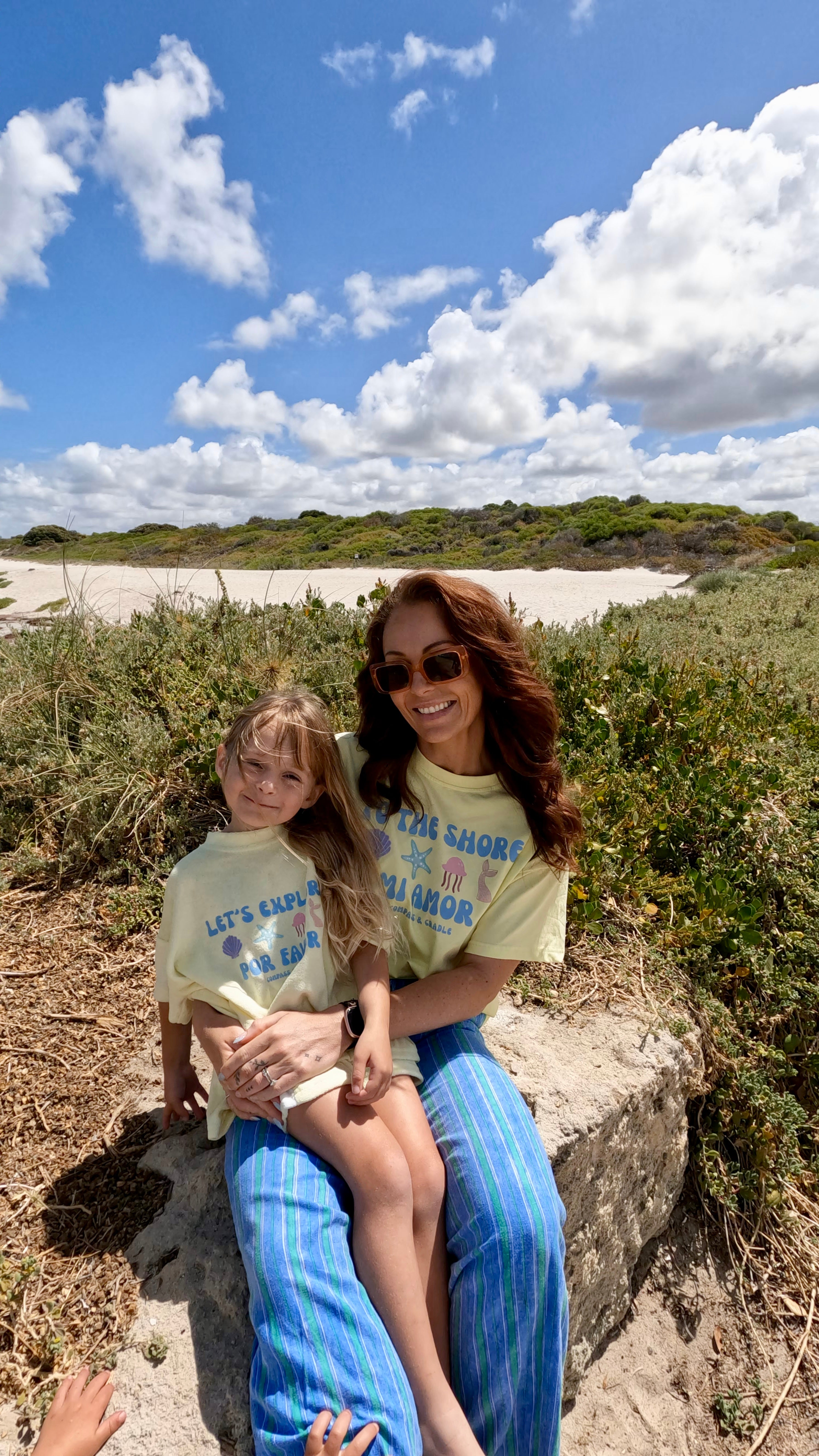 matching mum and daughter shirts compass & cradle
