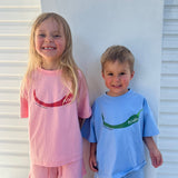 Mi Chilito Kids Shirt & Shorts Set | Blue | Matching family outfits Australia - Compass & Cradle