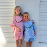 Mi Chilito Kids Shirt & Shorts Set | Blue | Matching family outfits Australia - Compass & Cradle