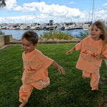 Bay Bay Is Cray Cray Kids Terry Towelling Set | Coral | Premium Kids Wear Australia - Compass & Cradle