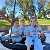 Cray Cray on Vacay Kids Summer pants Set | Crayfish Lobster Terry Cloth Sky Blue Compass & Cradle