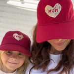 Kids’ Hat | Mum’s Fan Club | Maroon - Compass & Cradle