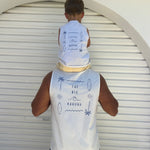 Big Kahuna Men’s White Tank Top | Matching Son and Dad Top - Compass & Cradle
