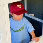 Kids’ Hat | Mum’s Fan Club | Maroon - Compass & Cradle