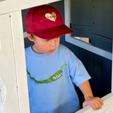 Kids’ Hat | Mum’s Fan Club | Maroon - Compass & Cradle