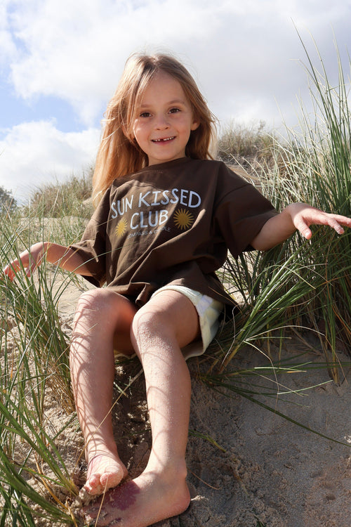 Sun Kissed Club Kids Summer Oversized Shirt