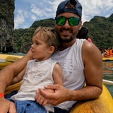 Big Kahuna Men’s White Tank Top | Matching Son and Dad Top - Compass & Cradle