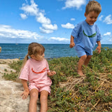 Mi Chilito Kids Shirt & Shorts Set | Blue | Matching family outfits Australia - Compass & Cradle