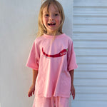 Mi Chilito Kids Shirt & Shorts Set Pink | Matching family outfits Australia - Compass & Cradle