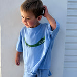 Mi Chilito Kids Shirt & Shorts Set | Blue | Matching family outfits Australia - Compass & Cradle