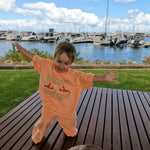 Bay Bay Is Cray Cray Kids Terry Towelling Set | Coral | Premium Kids Wear Australia - Compass & Cradle