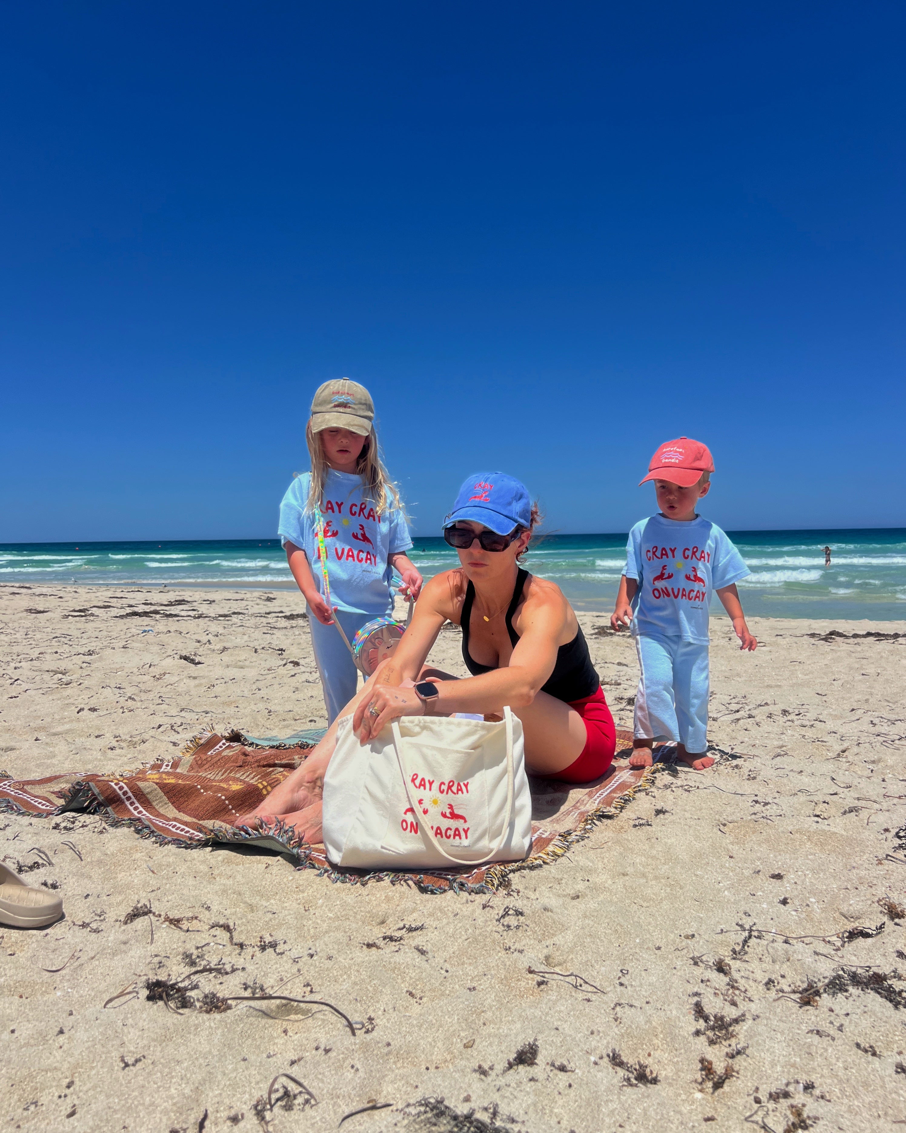 Bundle Deal | Cray Cray on Vacay | Bag + Cap + Kids Set