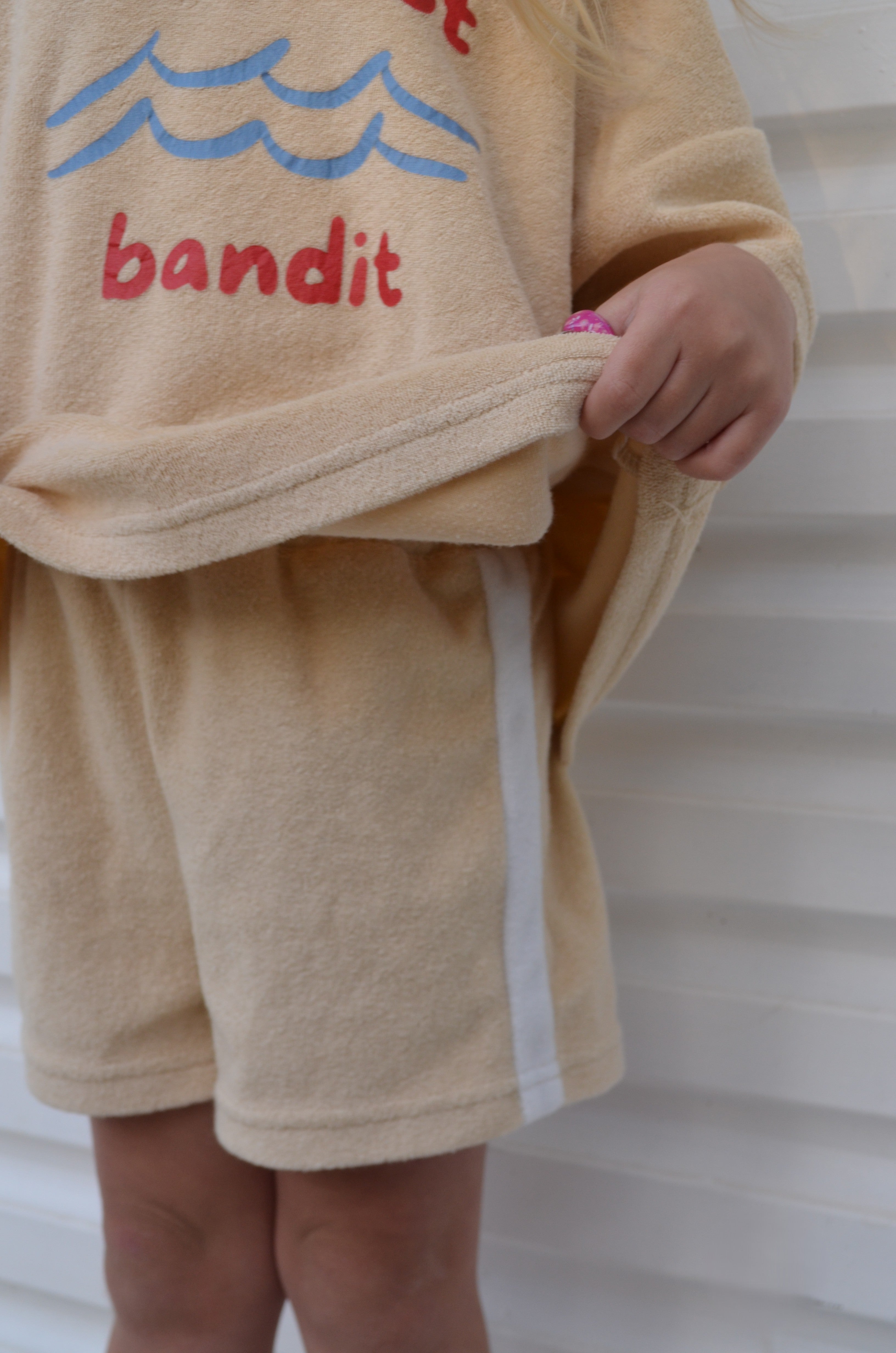 Barefoot Bandit Terry Towelling Kids Shirt & Shorts Set – Premium Kids Beach Wear