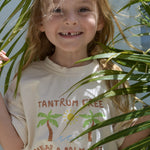 tantrum free near a palm tree beach kids tee beach wear Australia 