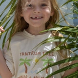 tantrum free near a palm tree beach kids tee beach wear Australia 
