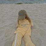 Sandy Snack Gang Kids Terry Towelling Set | Butter Yellow | Premium Kids Wear Australia - Compass & Cradle