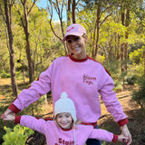 The "Mum Top" Oversized Fleece Pullover – Pink