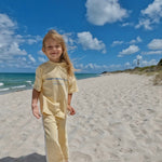 Sandy Snack Gang Kids Terry Towelling Set | Butter Yellow | Premium Kids Wear Australia - Compass & Cradle