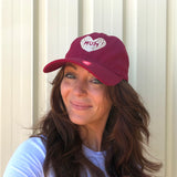 Mum Hat | Embroidered | Maroon - Compass & Cradle