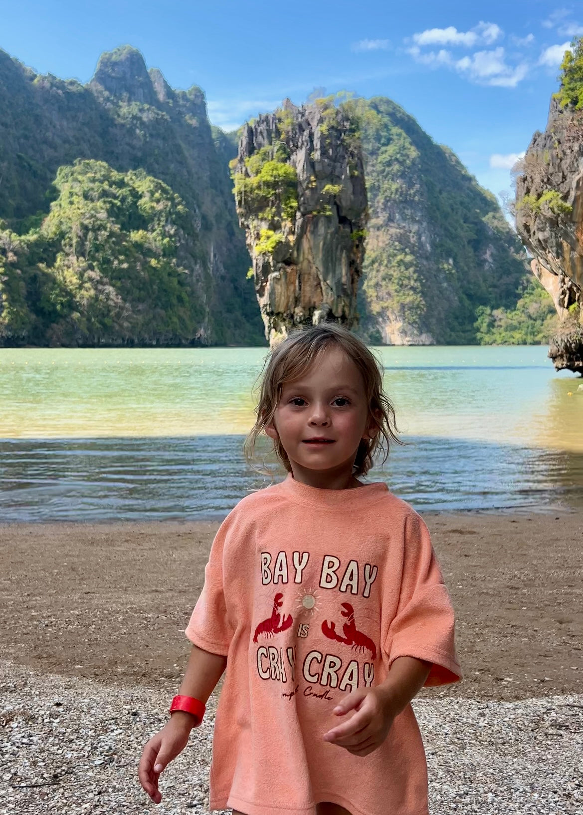 Bay Bay Is Cray Cray Kids Terry Towelling Set | Coral | Premium Kids Wear Australia - Compass & Cradle