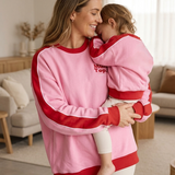 Kids "Stain Enthusiast" Oversized Fleece Pullover – Pink