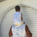 Little Ripper Kids Tank Top | White | Matching Son and Dad - Compass & Cradle