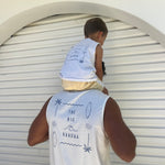 Big Kahuna Men’s White Tank Top | Matching Son and Dad Top - Compass & Cradle
