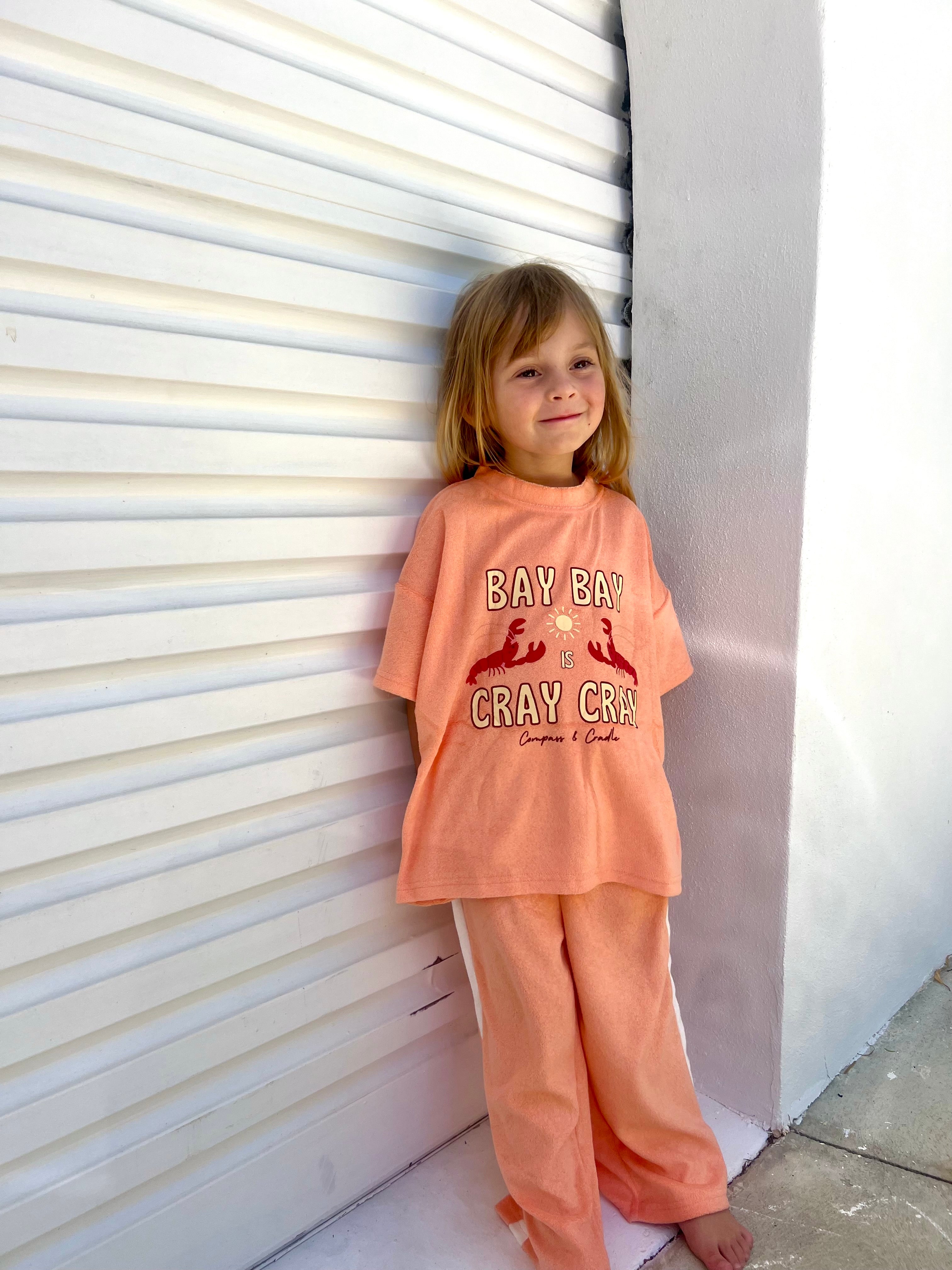 bay bay is cray cray Premium kids beachwear Australia