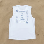 Big Kahuna Men’s White Tank Top | Matching Son and Dad Top - Compass & Cradle