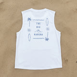 Big Kahuna Men’s White Tank Top | Matching Son and Dad Top - Compass & Cradle