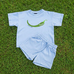 Mi Chilito Kids Shirt & Shorts Set | Blue | Matching family outfits Australia - Compass & Cradle