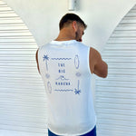 Big Kahuna Men’s White Tank Top | Matching Son and Dad Top - Compass & Cradle