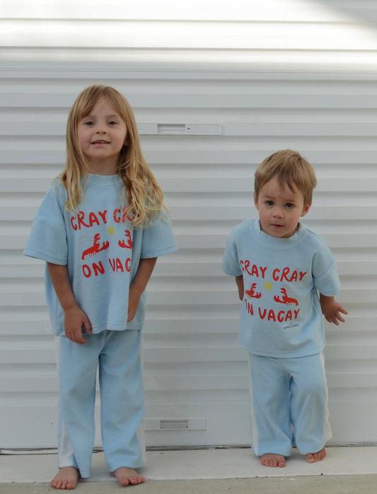 Cray Cray on Vacay Terry Towel Kids Set